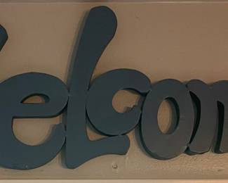 Welcome sign