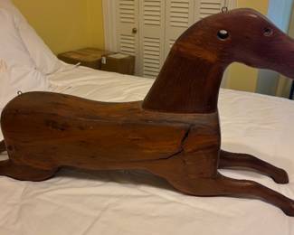 Great Old Hand Carved Horse