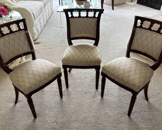 6 Mahogany Regency Style Side Chairs