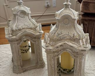 Pair of Architectural Decorative Lanterns