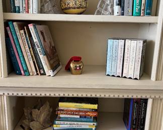 Books and Crystal Bookends