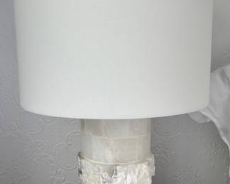 Pair of Interesting Alabaster Lamps
