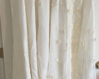 Really Sweet 70's Wedding Dress with Long Veil