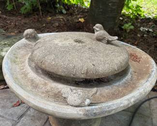 Concrete Birdbath Fountain