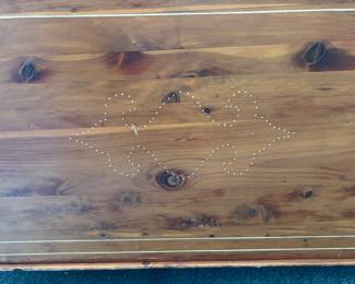 Beautiful large Cedar Chest - Hand Painted Details