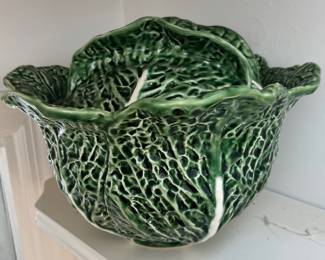 Majolica Bowl with Lid