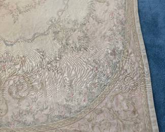 Large Aubusson Flatweave Carpet - 8'7" x 11' 4" - Detail
