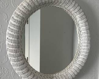 Wicker Mirror