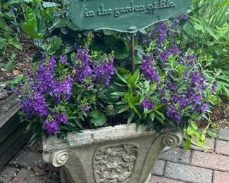 Planter with Sign