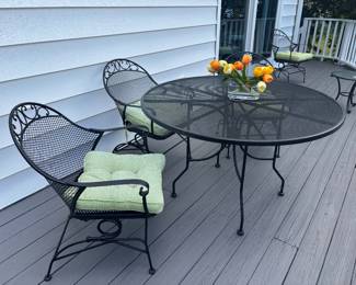 Iron Table and Chairs