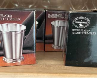 4 Plated Julep Cups