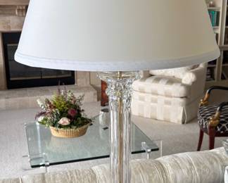 Classic Crystal Column Lamp