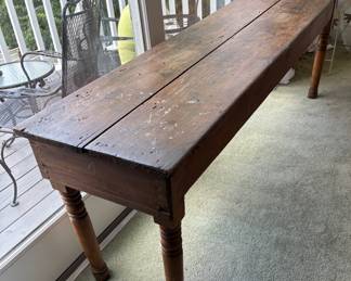 Great Pine Console or Library Table - Pine