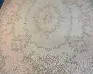 Large Aubusson Flatweave Carpet - 8'7" x 11' 4"
