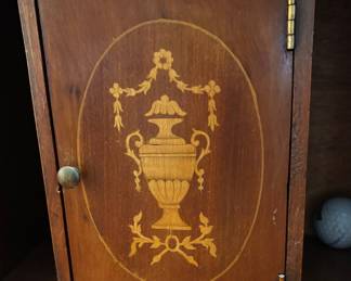 Antique English Georgian Secretary -inlay detail