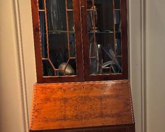 Antique English Georgian Secretary -closed
