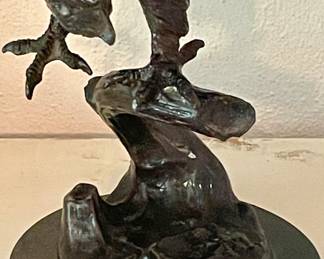 BRONZE EAGLE SCULPTURE