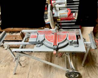 Rigid 12” Compound Miter Saw and Rigid MS-UV (Miter Saw Utility Vehicle)