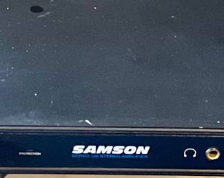 SAMSON SERVO 120 STEREO POWER AMPLIFIER W/RACKMOUNT