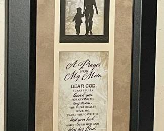 FRAMED "A PRAYER FOR MY MOM"