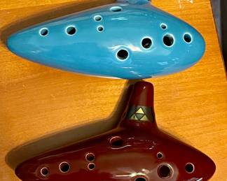 12-HOLE CERAMIC ZELDA OCARINAS (FLUTE/WHISTLE)