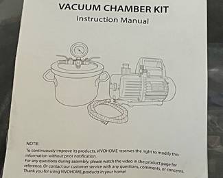 *NEW VIVOHOME VACUUM CHAMBER KIT