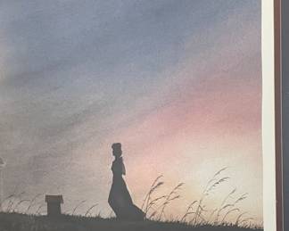 FRAMED/MATTED  "SILHOUETTE" by RON TAYLOR   36/500