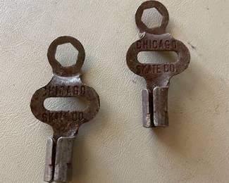 ANTIQUE CHICAGO SKATE CO. SKATE KEYS
