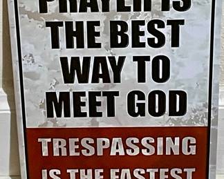 WHIMSICAL TIN SIGN