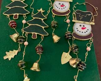 STAINED GLASS DANGLE ORNAMENTS