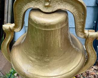 LARGE GOLDEN #2 BELL WITH STAND