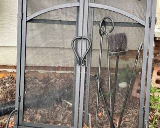 Fireplace Screen w/Tools