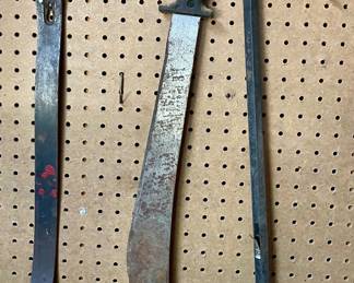 PRY BARS AND MACHETE