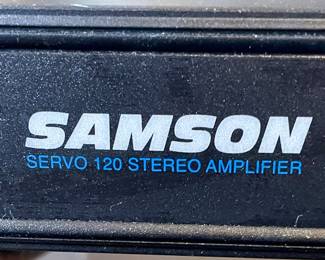 SAMSON SERVO 120 STEREO POWER AMPLIFIER W/RACKMOUNT
