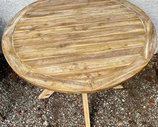BELAVI PATIO TABLE WITH UMBRELLA HOLE