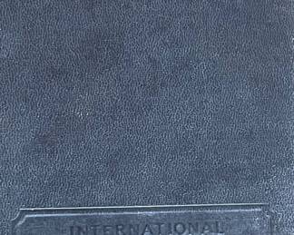 ANTIQUE LEATHER COVER INTERNATIONL TEXTBOOK COMPANY "HOW TO" REFERENCE BOOKS
