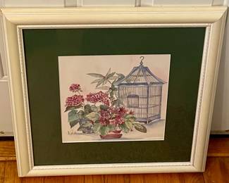 **50% OFF** Framed/Matted M. Parker Signed/Numbered Watercolor Print 325/1950