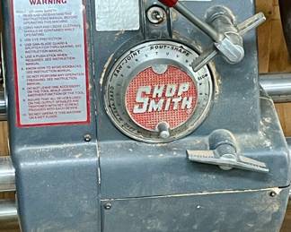 SHOPSMITH MARK V MULTI-FUNCTIONAL WOODWORKING MACHINE.  (2-AVAILABLE - ONE DISASSEMBLED, BOTH HEADSTOCKS WORK), ATTACHMENTS, ACCESSORIES