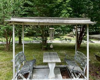 Hand-Crafted Glider Gazebo on Axels