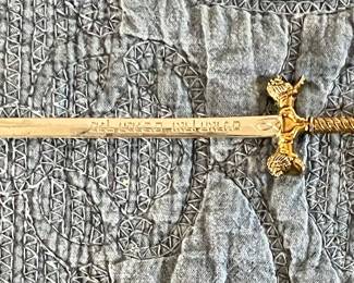 ORNATE LETTER OPENER SWORD