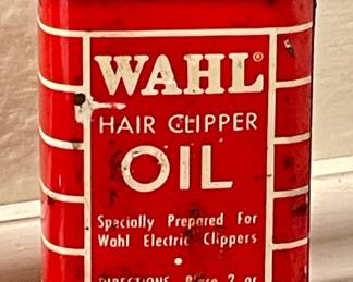 Vintage WAHL Oil Tin