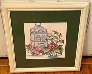 **50% OFF** Framed/Matted M. Parker Signed/Numbered Watercolor Print 988/1950
