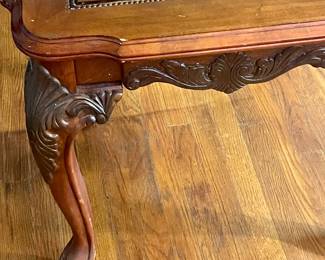 Beveled Glass End Table