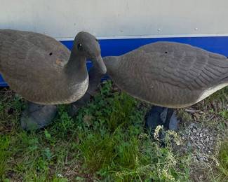 CANADIAN GEESE YARD ART