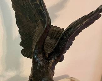 BRONZE EAGLE SCULPTURE