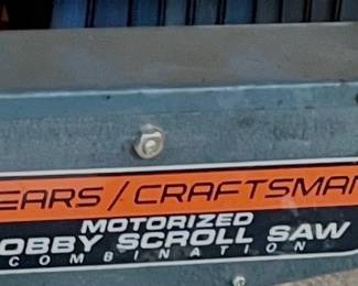 SEARS/CRAFTSMAN MOTORIZED HOBBY SCROLL SAW COMBINATION