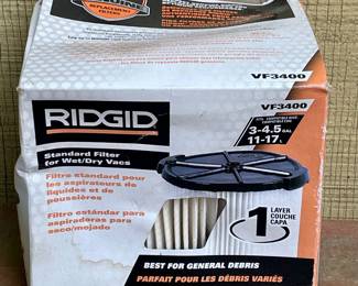 RIGID STANDARD FILTER FOR WET/DRY VACS