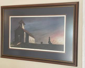 FRAMED/MATTED  "SILHOUETTE" by RON TAYLOR   36/500