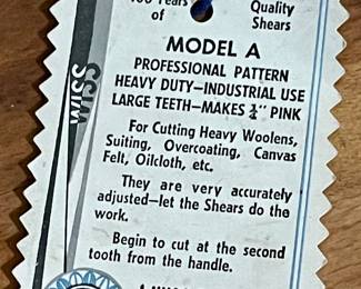 Vintage Model A Wiss Pinking Shears