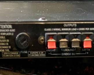 SAMSON SERVO 120 STEREO POWER AMPLIFIER W/RACKMOUNT